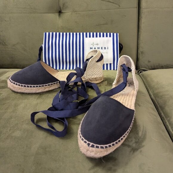 Manebi Suede Flat Valenciana Espadrilles - Picture 5 of 5